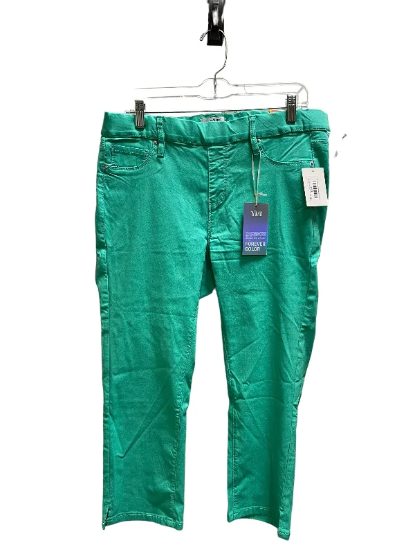 women's cropped pantsPants Chinos & Khakis By Ymi In Teal, Size: 18