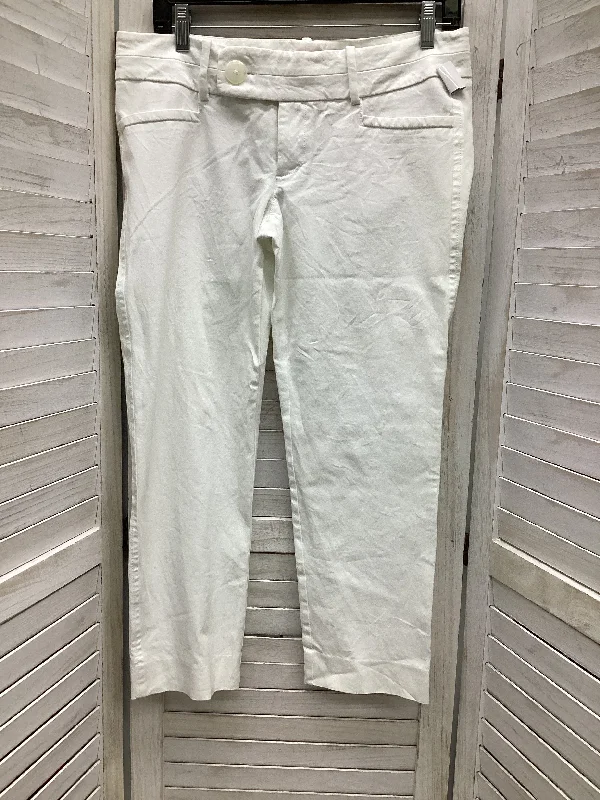 women's drawstring pantsPants Cropped By Lilly Pulitzer In White, Size: 6