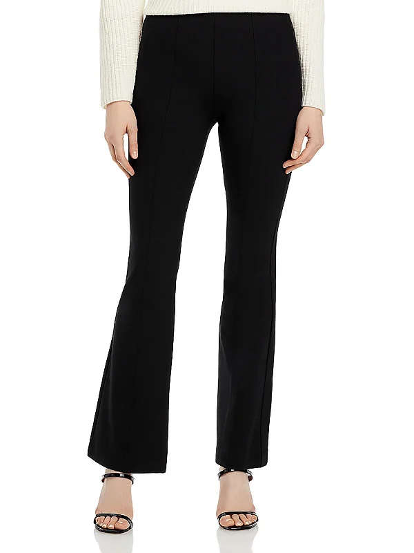 women's leather pantsSimone Womens Mid-Rise Office Flared Pants