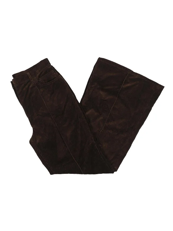 women's everyday pantsWomens Corduroy High Rise Straight Leg Pants