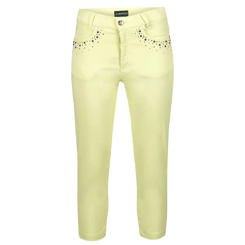 women's jogger pantsWomen's Under The Sea Capri Pant In Yellow