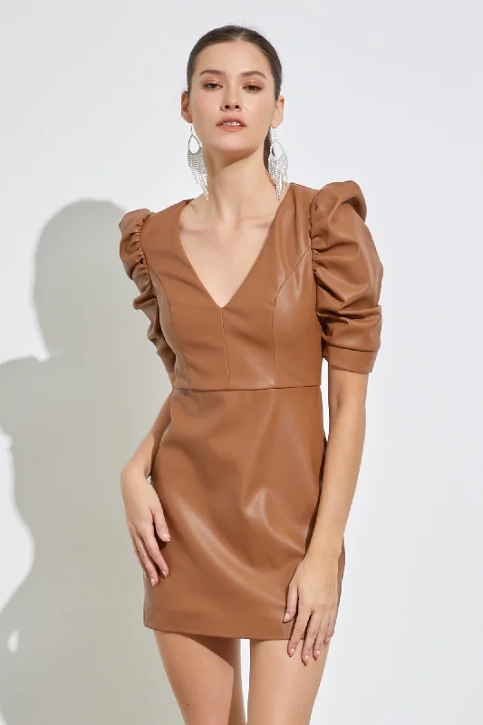 Scoop-Neck DressConquer Dress - Mocha