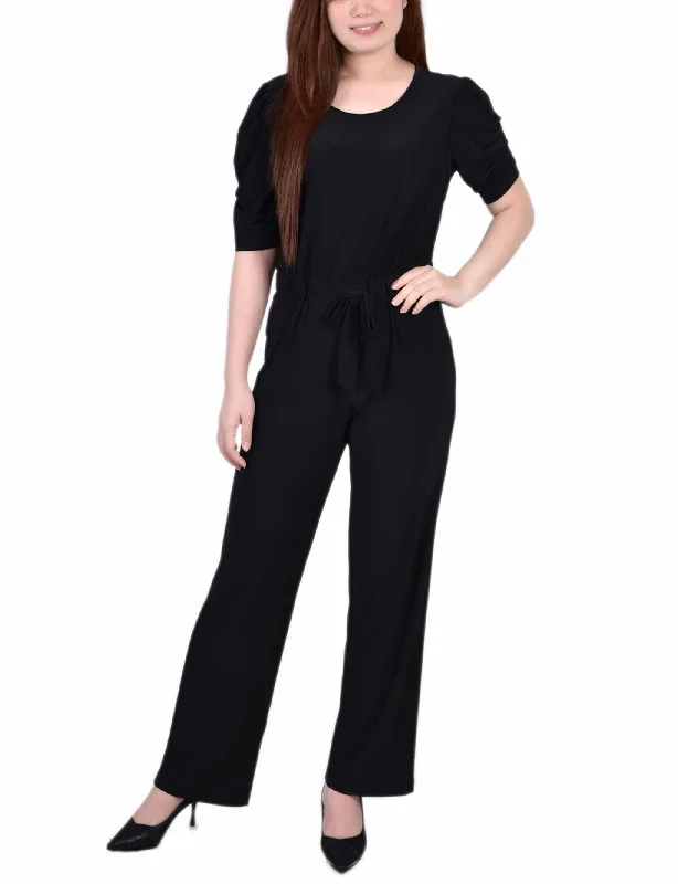 women's affordable dressesElbow Sleeve Jumpsuit