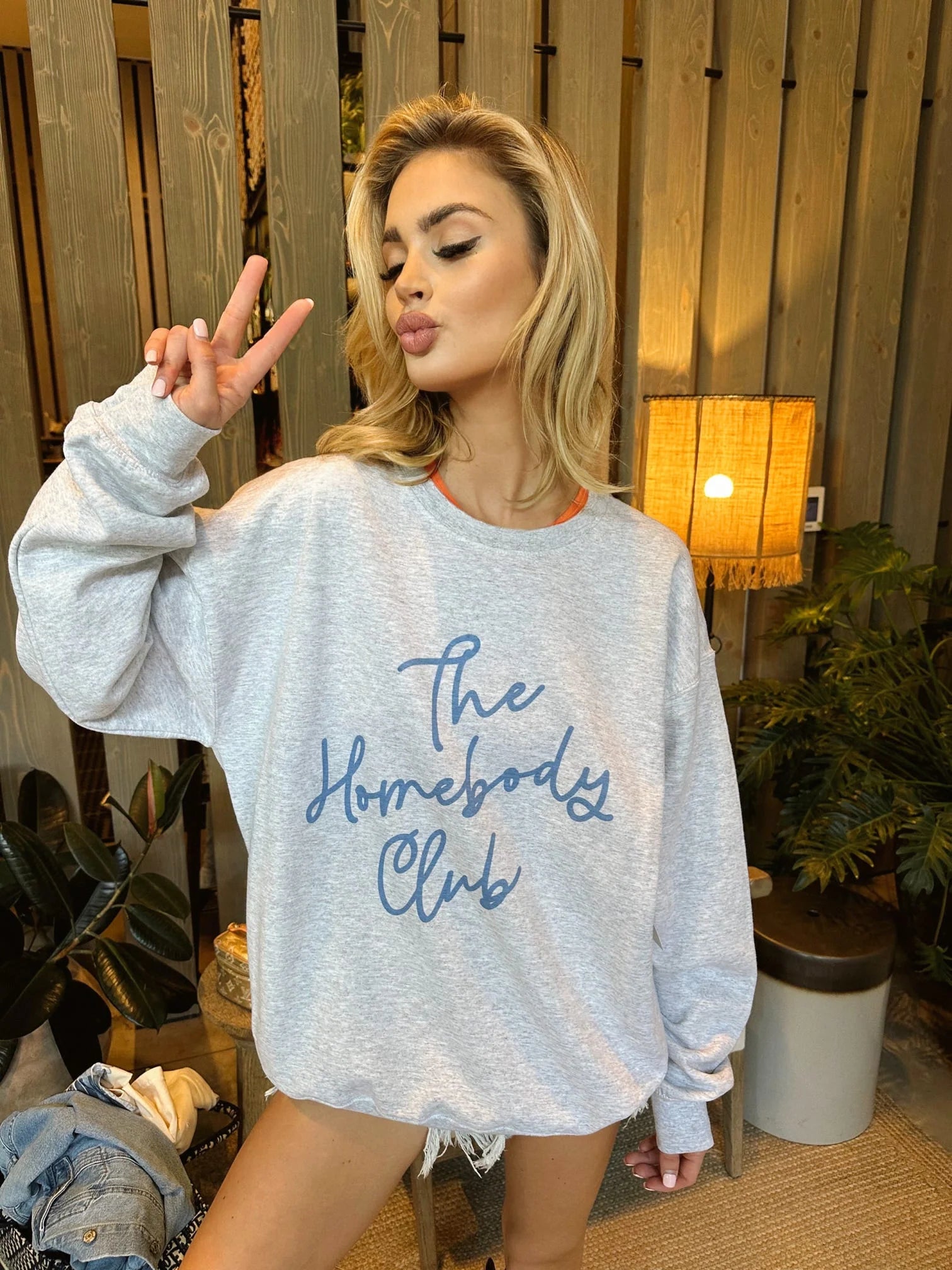 Sequined DressThe Homebody Club Grey Sweatshirt