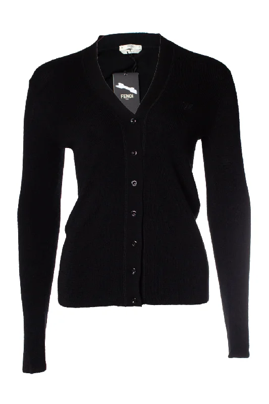 High-Neck SweatersBlack cardigan