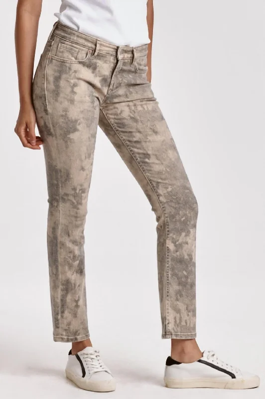 women's denim jeans with adjustable waistbandsBlaire Straight Leg In Spring Camo