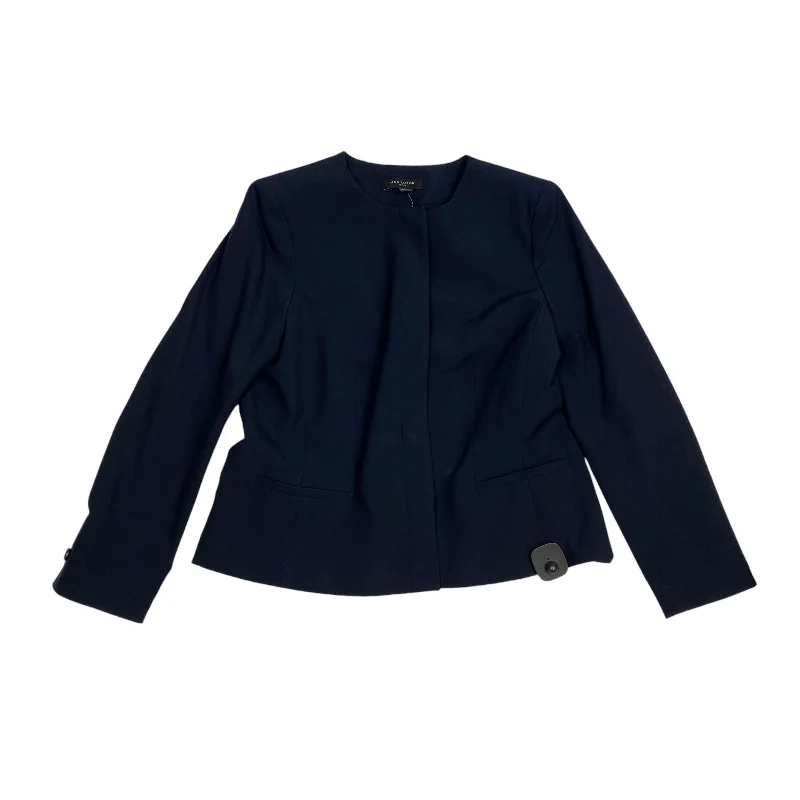 women's coats with sheer overlaysBlazer By Ann Taylor In Navy, Size: 12p