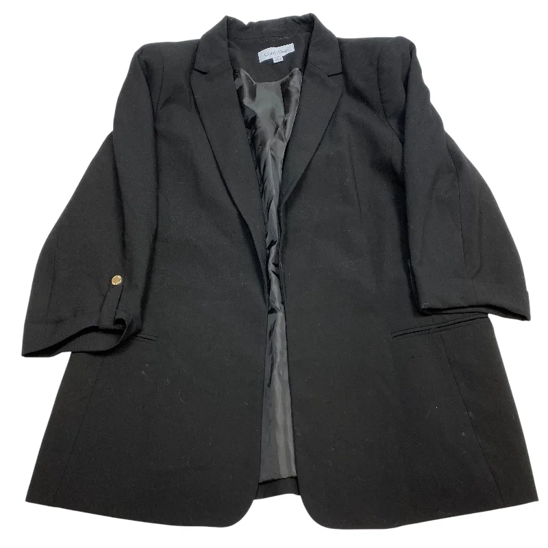 affordable women's coatsBlazer By Calvin Klein In Black, Size: Xl