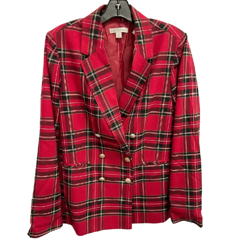 women's coats for petite womenBlazer By Cato In Plaid Pattern, Size: M