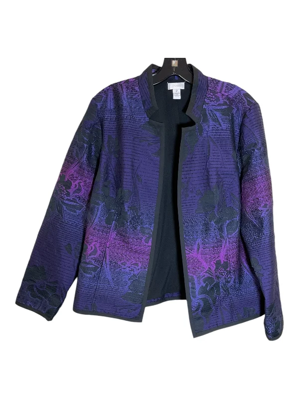 lightweight women's coatsBlazer By Chicos In Purple, Size: L