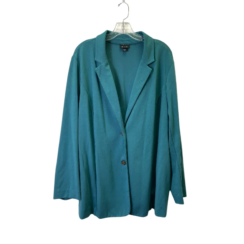 lightweight women's coatsBlazer By J. Jill In Teal, Size:2X