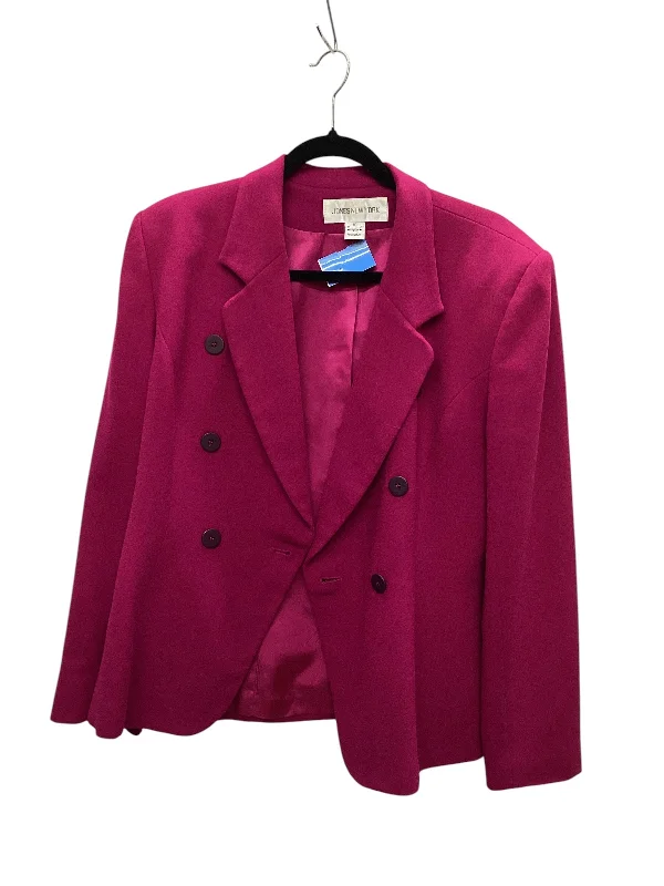 women's coats with thigh-high slitsBlazer By Jones New York In Pink, Size: 10