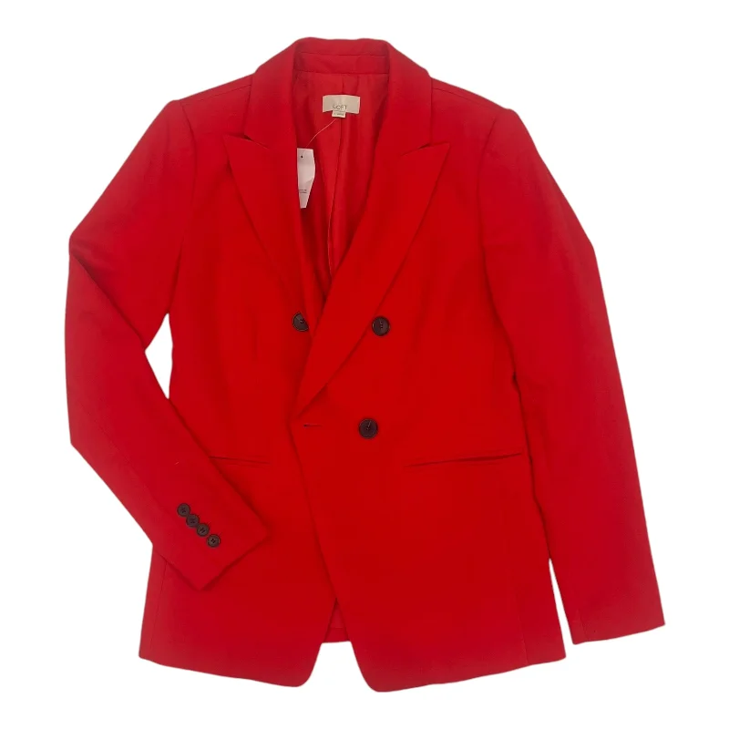 chic women's coats for winterBlazer By Loft In Red, Size:Xs