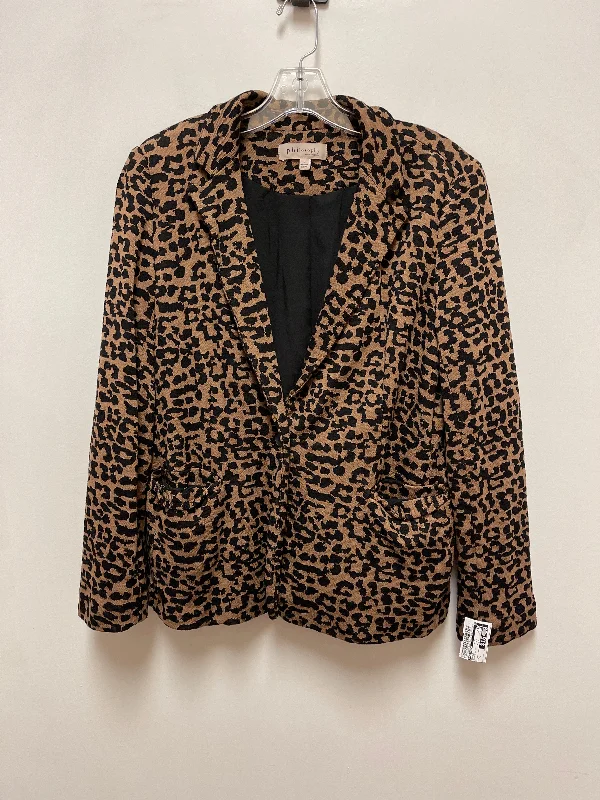 women's coats for city wearBlazer By Philosophy In Animal Print, Size: L