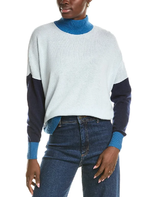 Soft Thick Cashmere SweatersBrodie Cashmere Wool & Cashmere-Blend Color Block Jumper