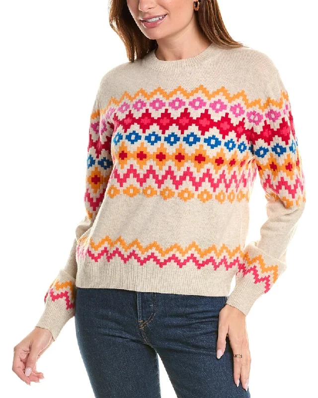 Thick SweatersBrodie Cashmere Wool & Cashmere-Blend Color Pop Fairisle Jumper