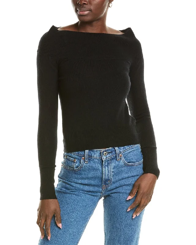 Baby SweatersBrodie Cashmere Wool & Cashmere-Blend Off The Shoulder Jumper