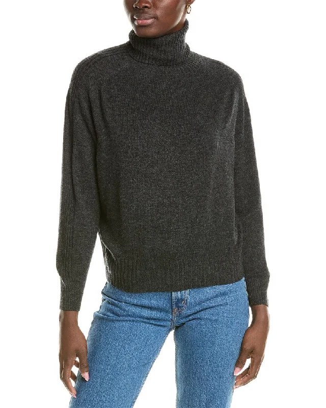 Women's SweatersBrodie Cashmere Wool & Cashmere-Blend Overarm Rib Roll Neck Jumper