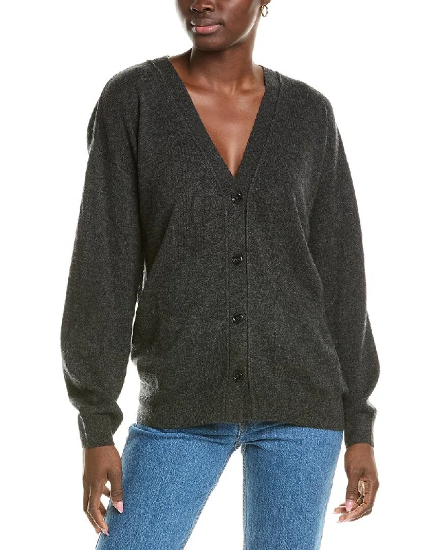 Extra-Large Flannel-Lined SweatersBrodie Cashmere Wool & Cashmere-Blend Roll Edge Luxe Cardigan