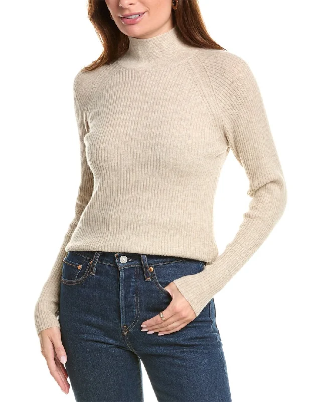 Flannel Knitted Crewneck SweatersBrodie Cashmere Wool & Cashmere-Blend Skinny Mock Neck Jumper