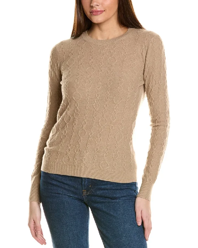 Wholesale SweatersBruno Magli Cable Crewneck Cashmere Sweater