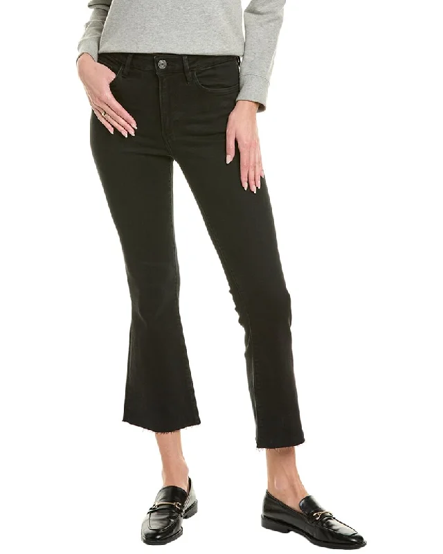 women's denim jeans with rhinestonesFRAME Denim Le Crop Black Thorn Mini Bootcut Jean