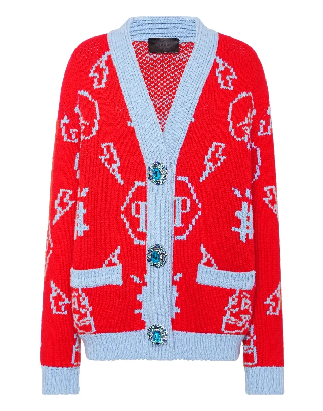 Knitted SweatersJacquard Cardigan Monogram