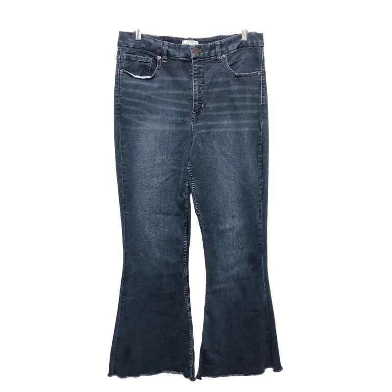 women's denim jeans with functional pocketsJeans Flared By Bke In Blue Denim, Size:12