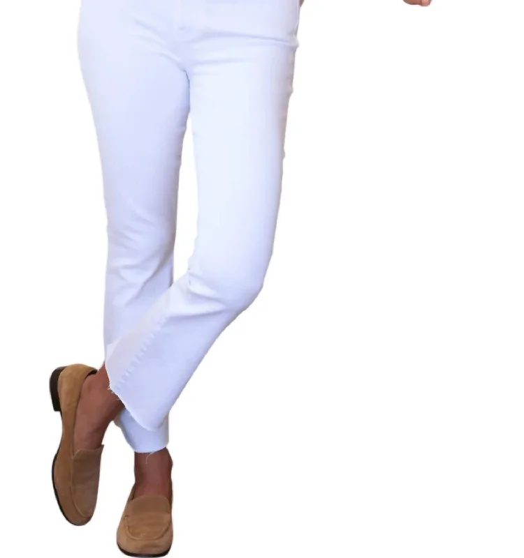 women's bootcut denim jeansKillian Crop Flare Jeans In White