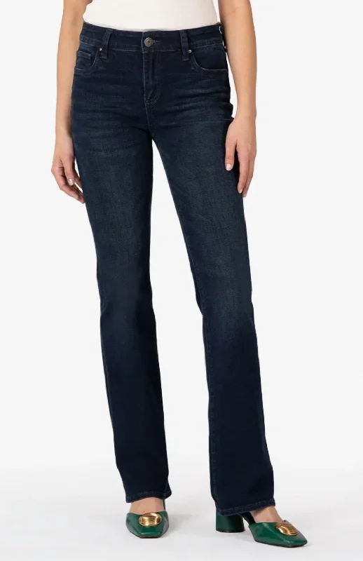 women's denim jeans with zippersNatalie Mid Rise Bootcut In Leading W/euro