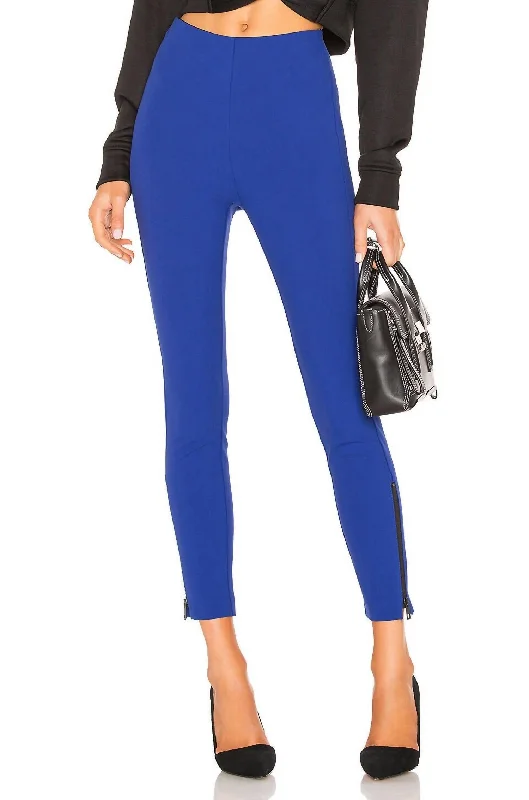 women's denim jeans with lace trimSimone Slim Stretch Ankle Zip Pants In Blue