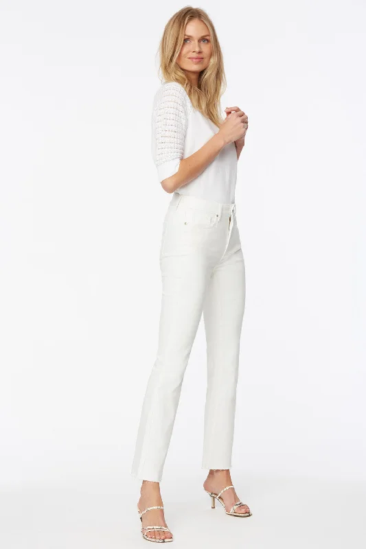 women's denim jeans for hourglass figuresSlim Bootcut Ankle Jeans In Petite - Optic White