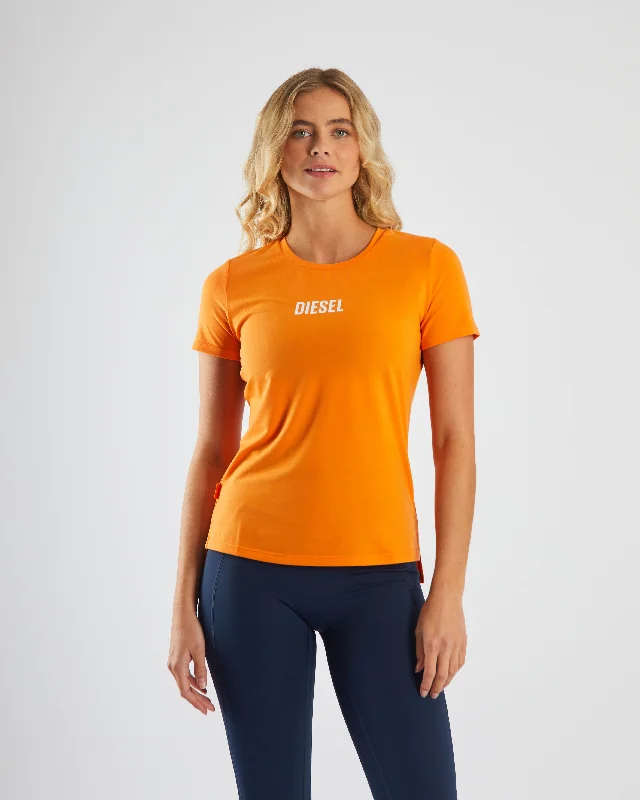 women's tops with sheer overlaysNadine Tee Clementine