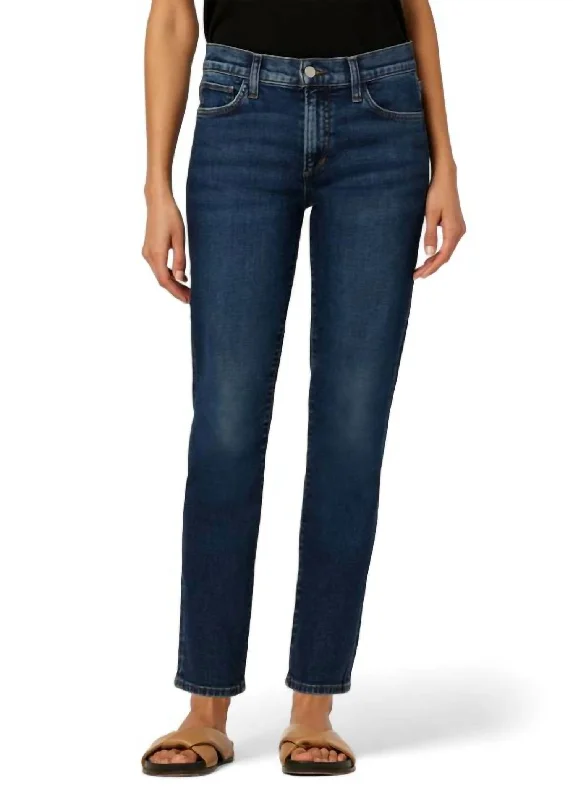 women's denim jeans with frayed edgesThe Lara Md Cigarette Ankle In Sure Thing