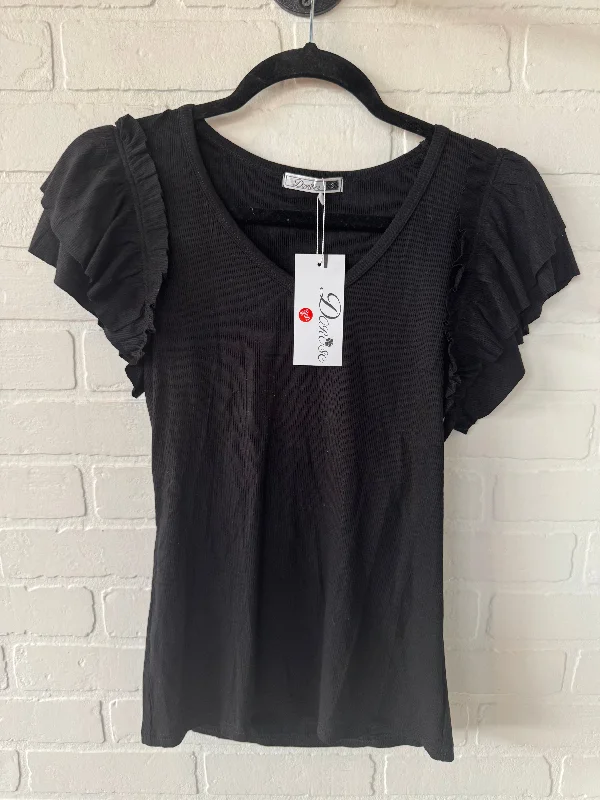 women's tops for those who want to make a fashion statementTop Short Sleeve By Dorose In Black, Size: S