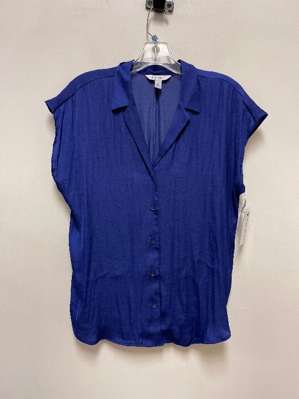 women's tops for layeringTop Short Sleeve By Nine West In Blue, Size: M