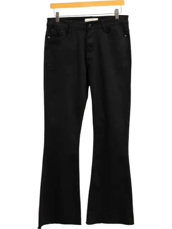 women's high-waisted denim jeansWatch Me Flare Jeans In Black